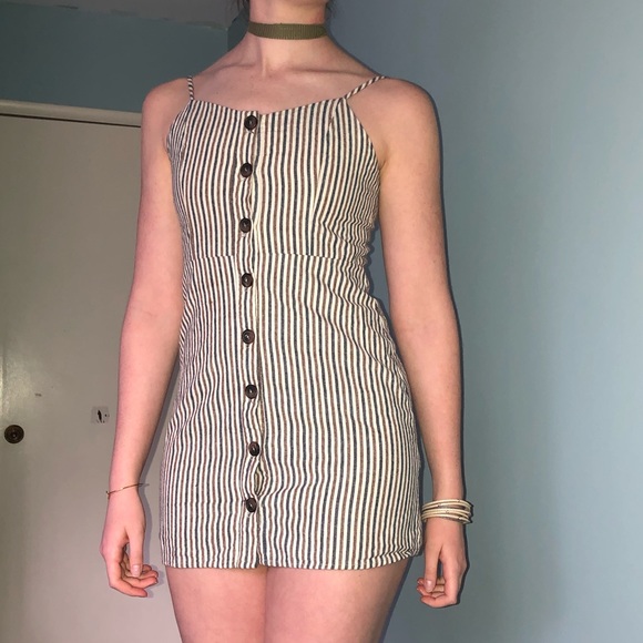 Altar'd State Dresses & Skirts - Altar’d State dress - buttons and stripes - mini